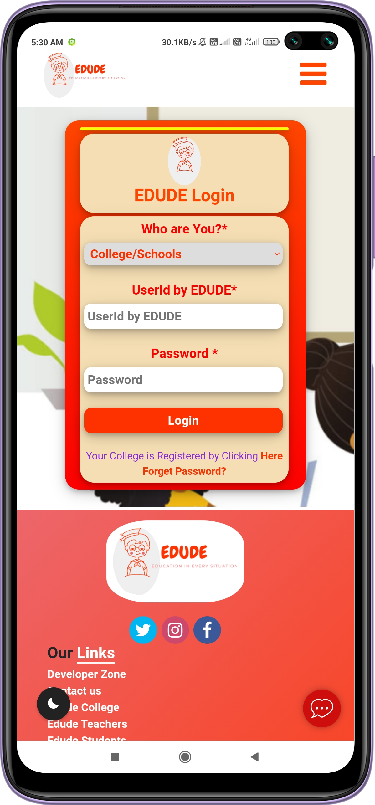 EDUDE user friendly UI System